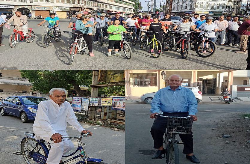 88 साल की उम्र में भी साइकिल चलाने का है जज्बा