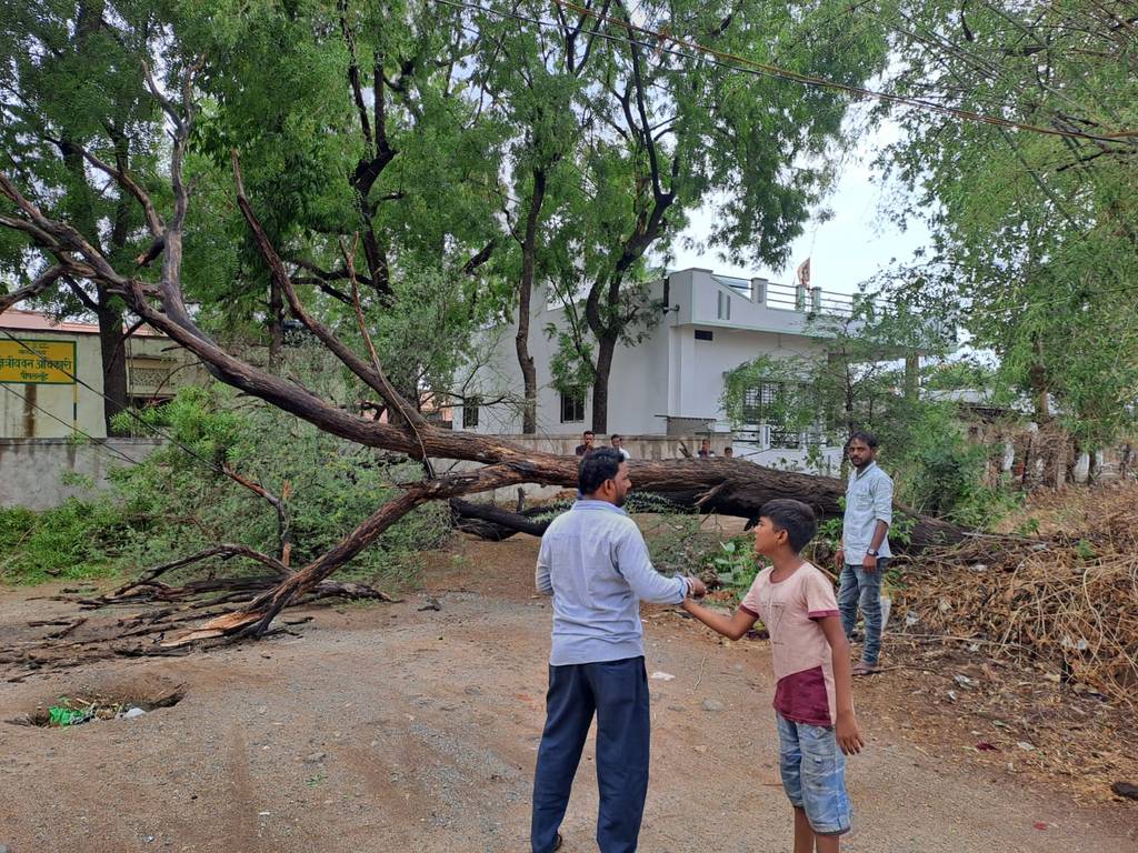 जिले में भी दिखा बिपरजॉय तूफान का असर
