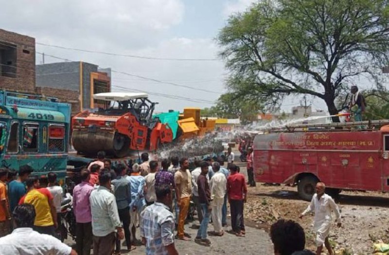 ट्रॉले में बिजली का तार छू जाने से चालक की मौत