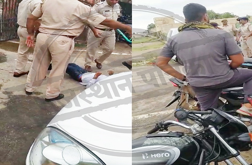 VIDEO…एसएचओ की दबंगई, छात्र नेता को जड़ा थप्पड़