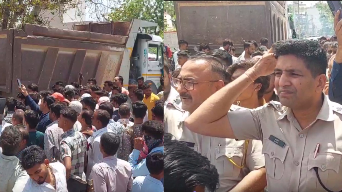 राजस्थान में डंपर से महिला की मौत, ग्रामीणों ने अवैध खनन को लेकर जताया विरोध